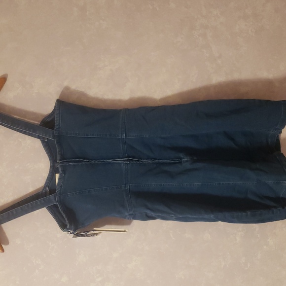 Chic Blue Denim Mini Dress - Picture 3 of 6